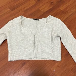 Cream button cardigan